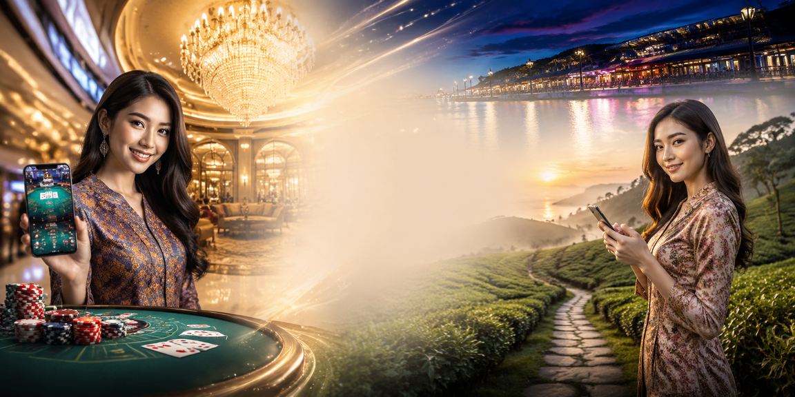 Meja permainan baccarat di Malaysia dengan gaya lokal